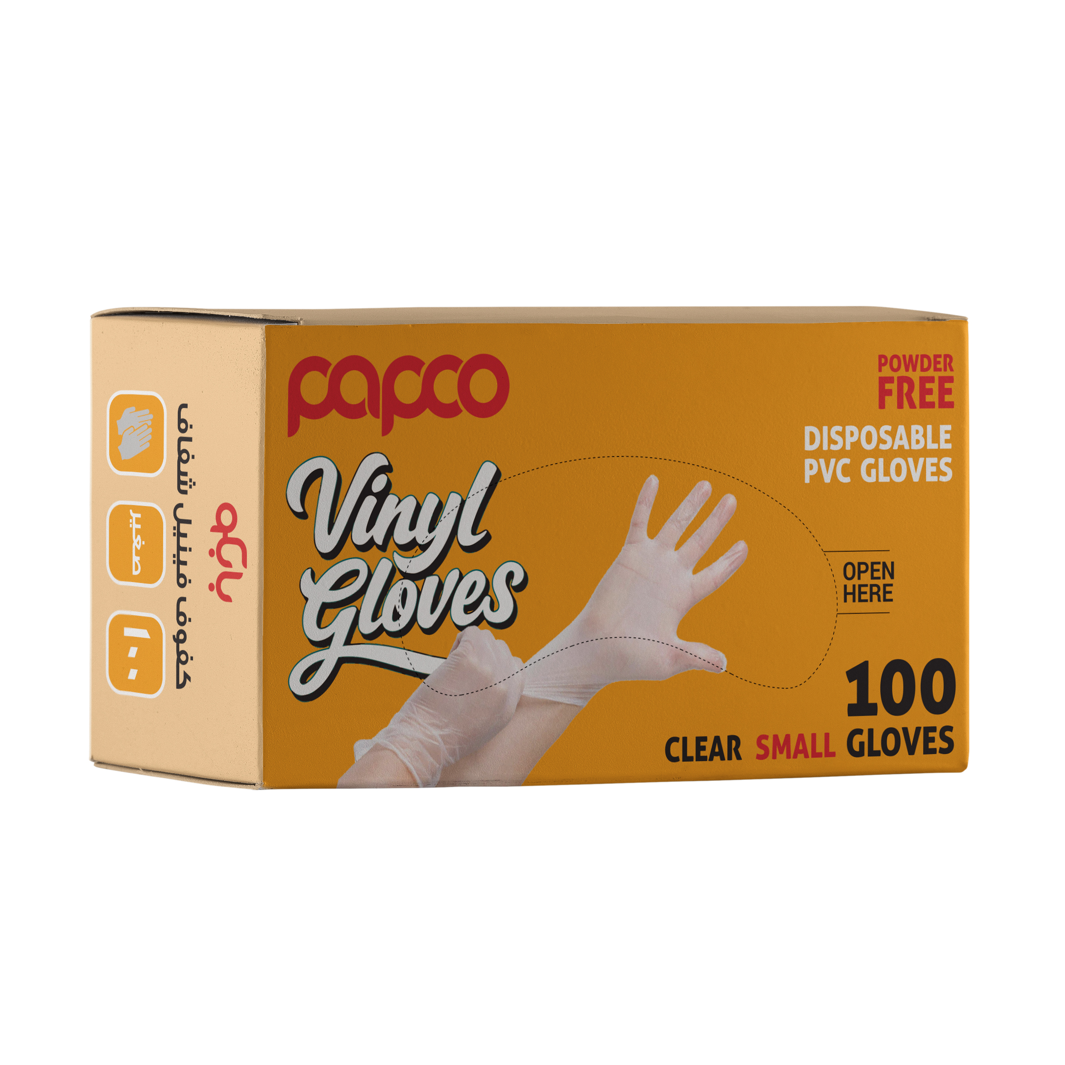 Papco Gloves Clear Small 100 Pcs